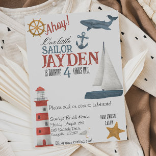 Ahoy! Runder Aufkleber