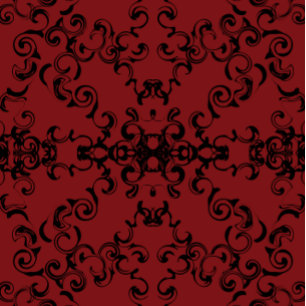 Invitations de mariage gothique Red & Black Swirl