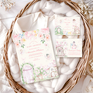 Carte D'accompagnement Chic Garden Fairy Princesse Diapper Raffle