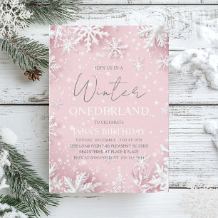 Pastell Pink Winter Wonderland Schneeflocke Geschenkschachtel