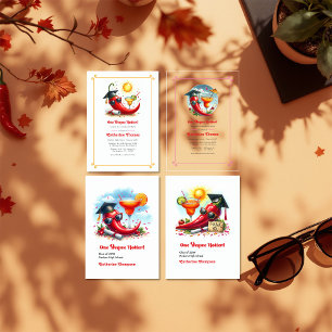 Ein Grad Hotter Spicy-Abschluss-Foto Dankeskarte