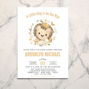 Whimsical Lion King Baby Shower Dschungel Runder Aufkleber