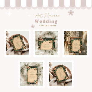 Ivory Bloom Art Nouveau Wedding Save The Date