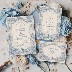 Landhochzeit im französischen Stil Einladung