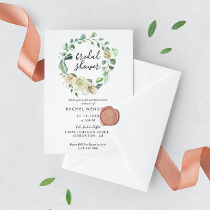Blush Pink Floral Rose Hochzeit Elegantes Boho Chi Einladung
