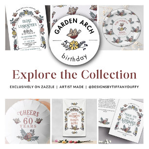 Garden Blume Arch Willkommen Geburtstagsparty Banner