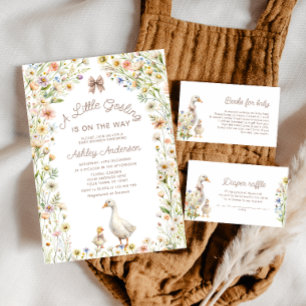 Invitation Un Petit Baby shower De Gosling Boho