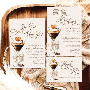 Ein Tini etwas Naher Espresso Martini Brautparty Einladung