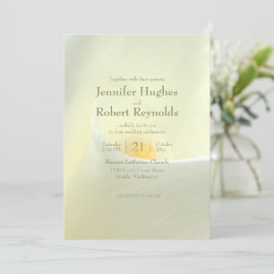 Elegant White Calla Lily Einladung Hochzeit