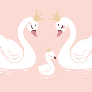 Invitation Oiseau de Baby shower de cygnes avec la coEd de la