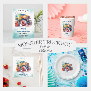 Gobelets En Papier Monster Truck boy Anniversaire