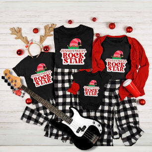 T-shirt Jingle Bell Rock Star, Noir Noël