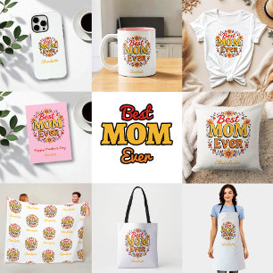 Beste Mama je Blumenreath   Niedlicher Muttertag T-Shirt
