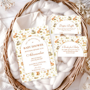 Serviette En Papier Animaux de la forêt de Woodland Baby Shower