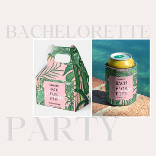 Invitation Tropical Palm Tree Pink Bachelorette Party