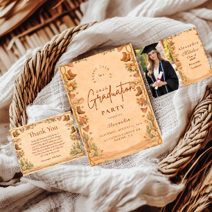 Invitation Fête de fin d'études de la fête de la fleur sauvag