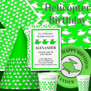 Serviette En Papier Hélicoptère fête d'anniversaire