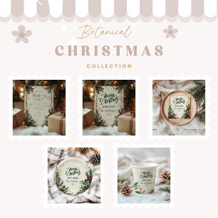 Rustikales Birch Pinecone Weihnachtsgebäck Party Geschenkanhänger