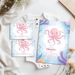 Invitation Mignonne sous le Baby shower marin