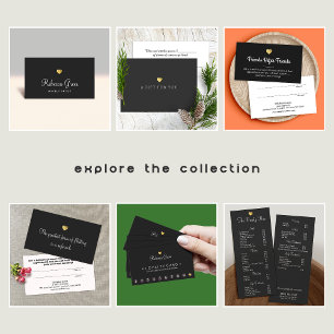 Einfaches Gold Heart Geschenk-Zertifikat