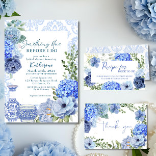 Invitation Quelque chose de bleu avant de faire hydrangea nup
