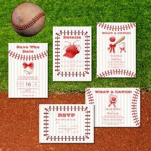 Invitation Baseball Sport Parfait Mariage de capture