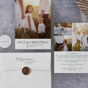 Das Weihnachtsjahr des Modernen Chic - Jahr der Üb Feiertagskarte