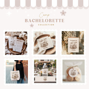 Sticker Rond Équipe Cabine de camp avant bachelorette