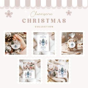 3 Foto Blue Chinoiserie Nutcracker Weihnachten