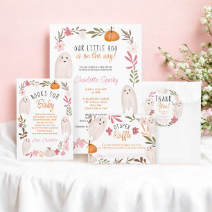 Sticker Rond Halloween Ghosts baby shower mignon merci