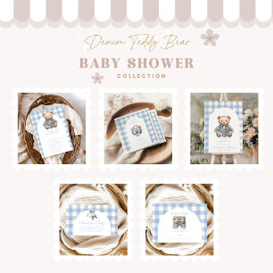 Niedliche Jean Baby Denim Baby Shower Books for Ba Begleitkarte