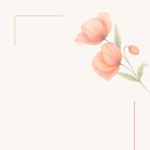 Elegantes Soft Sage Grün und Pfirsich Blumen Save  The Date