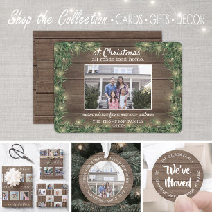 Alle Straßen Lead Zuhause New Address 2 Foto Weihn Feiertagskarte