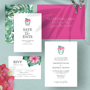 Benutzerdefinierte RSVP-Karten für Hochzeiten rosa RSVP Karte