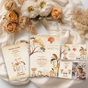 Foto Tropical Safari Wilde Jungle Tiere Dankeskarte