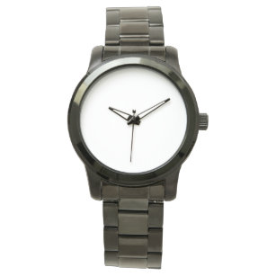 Übergroße schwarze Unisex Armbanduhr Uhr