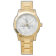 Übergroße goldene Unisex Armbanduhr