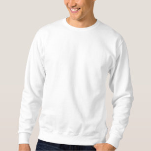 Weiß Basic Sweatshirt