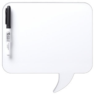 Quadrat Komik-Sprechblase mit Stift Memoboard, Schaumkleber, Stifhalter befestigt