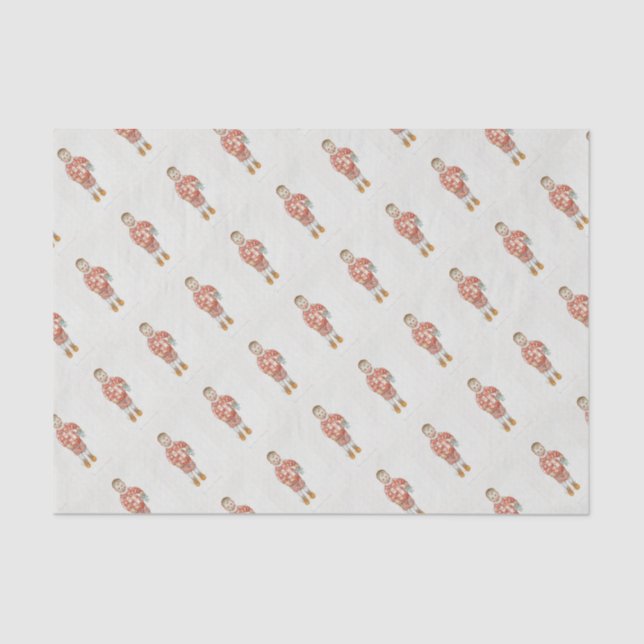 Sven mit Dala Horse und Chisel Seidenpapier (Vorderseite)