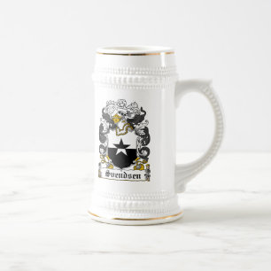 Svendsen Familienwappen Bierglas