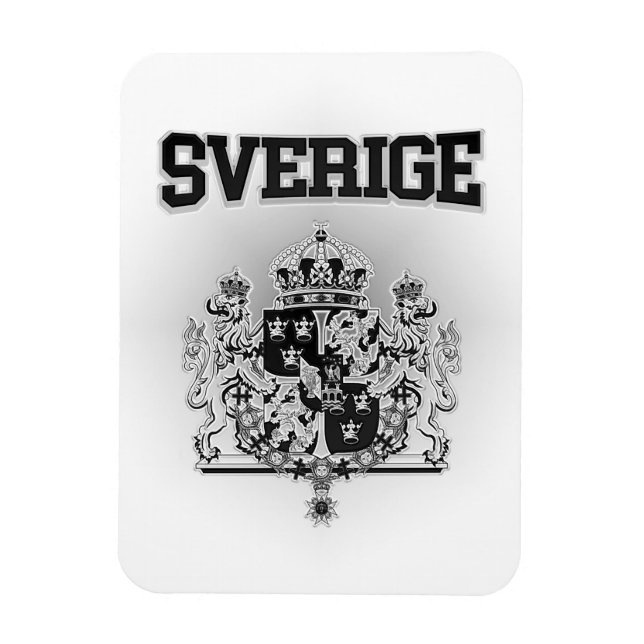 Sverige Emblem Magnet (Vertikal)