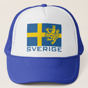 Sverige Flag Truckerkappe