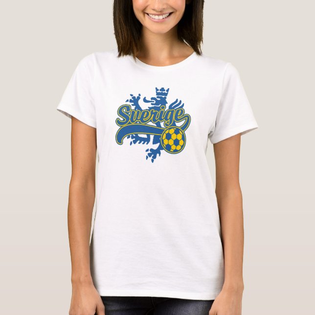 Sverige Soccer T-Shirt (Vorderseite)