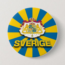 Sverige-Wappen Button