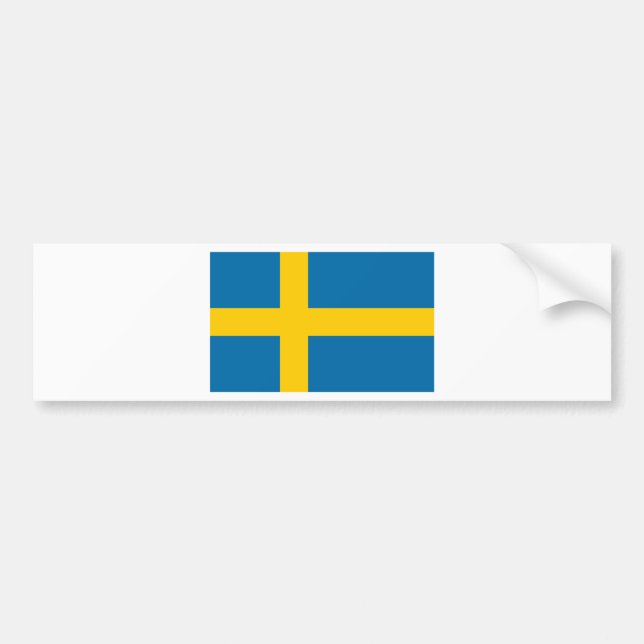 Sveriges Flagga - Flagge Schwedens - Schwedische F Autoaufkleber (Vorne)