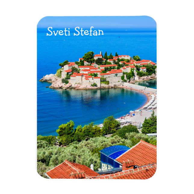 Sveti Stefan Insel Montenegro Magnet (Vertikal)