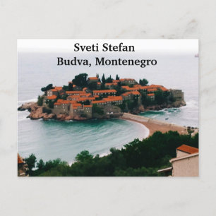 Sveti Stefan Postcard Postkarte