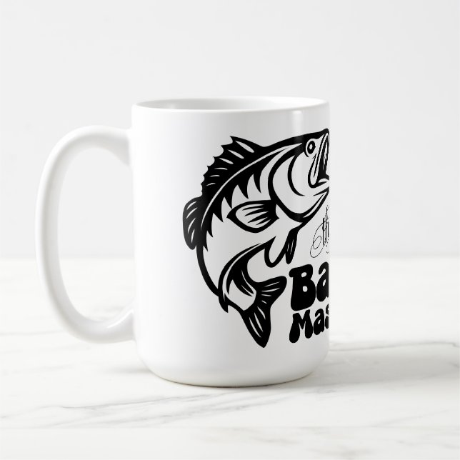 SVG Custom Bass Master fishing Kaffeetasse (Links)