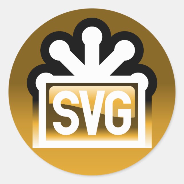 SVG Full Runder Aufkleber (Vorderseite)